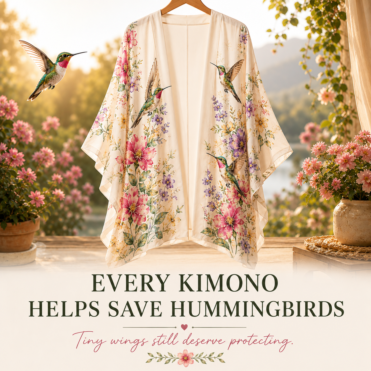 Women's Hummingbird Lightweight Kimono