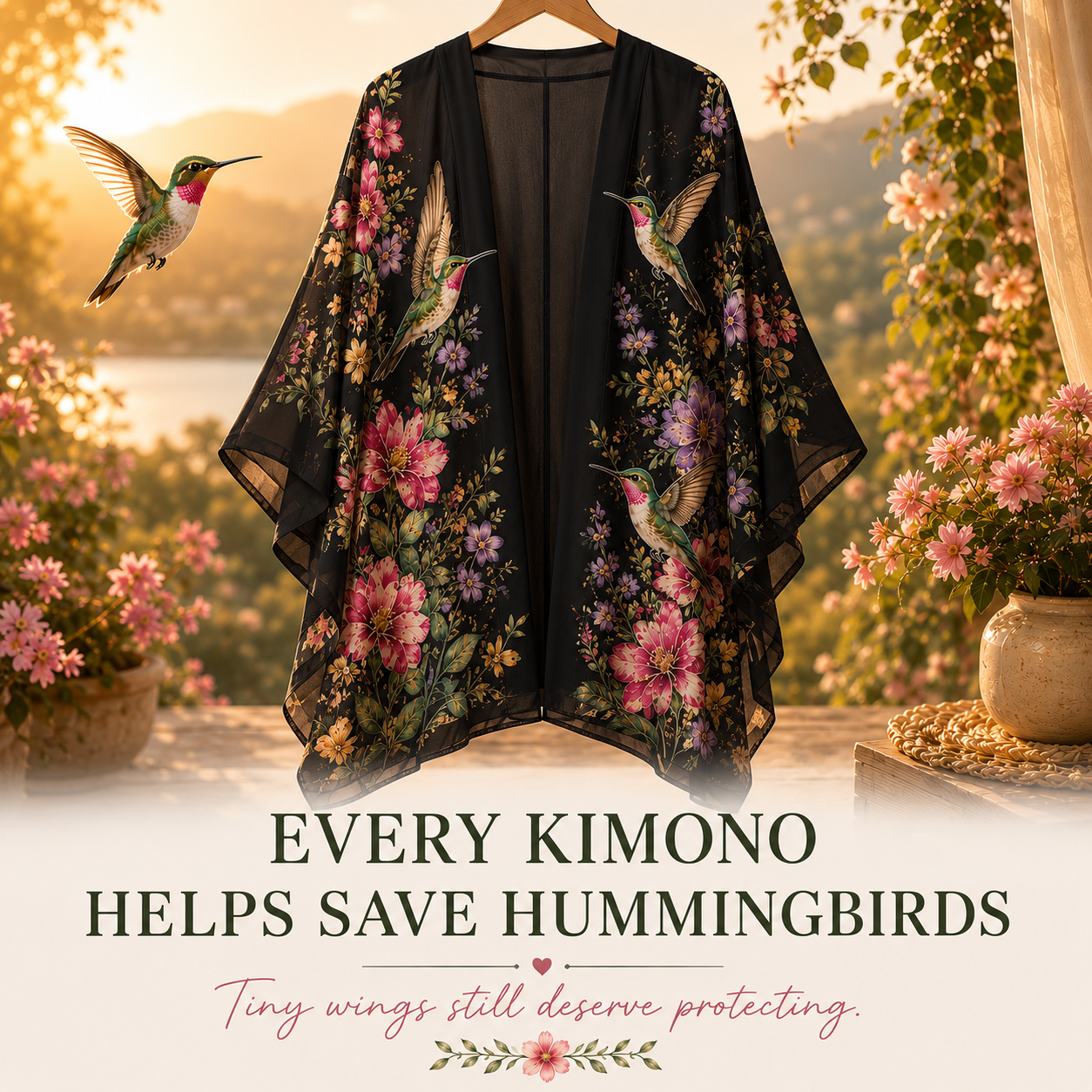 Women's Hummingbird Lightweight Kimono