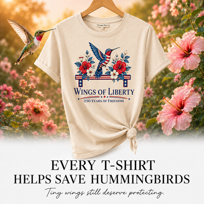 Hummingbird Wings of Liberty T-Shirt