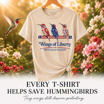 Hummingbird Wings of Liberty T-Shirt