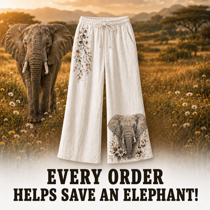 Women's Elephant Linen Pants