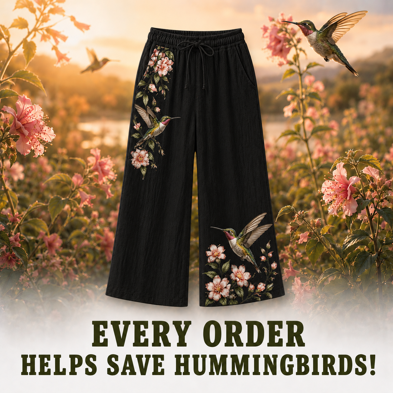 Women's Hummingbird Linen Pants