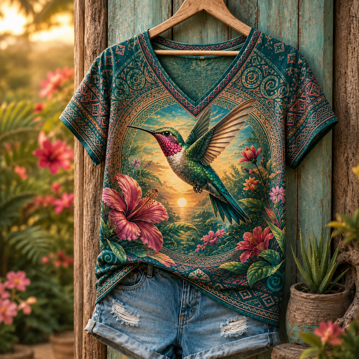 Hummingbird Summer Tee