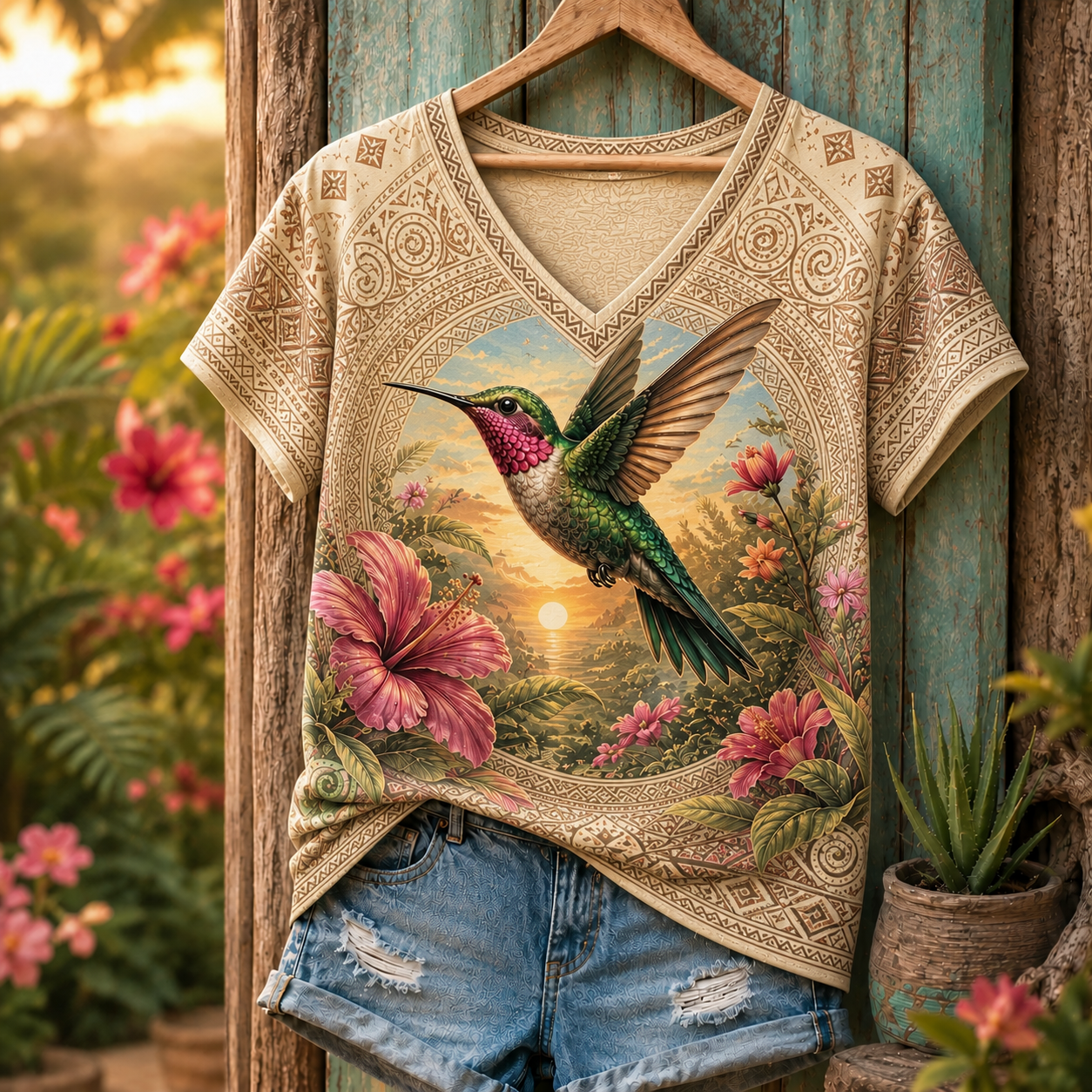Hummingbird Summer Tee