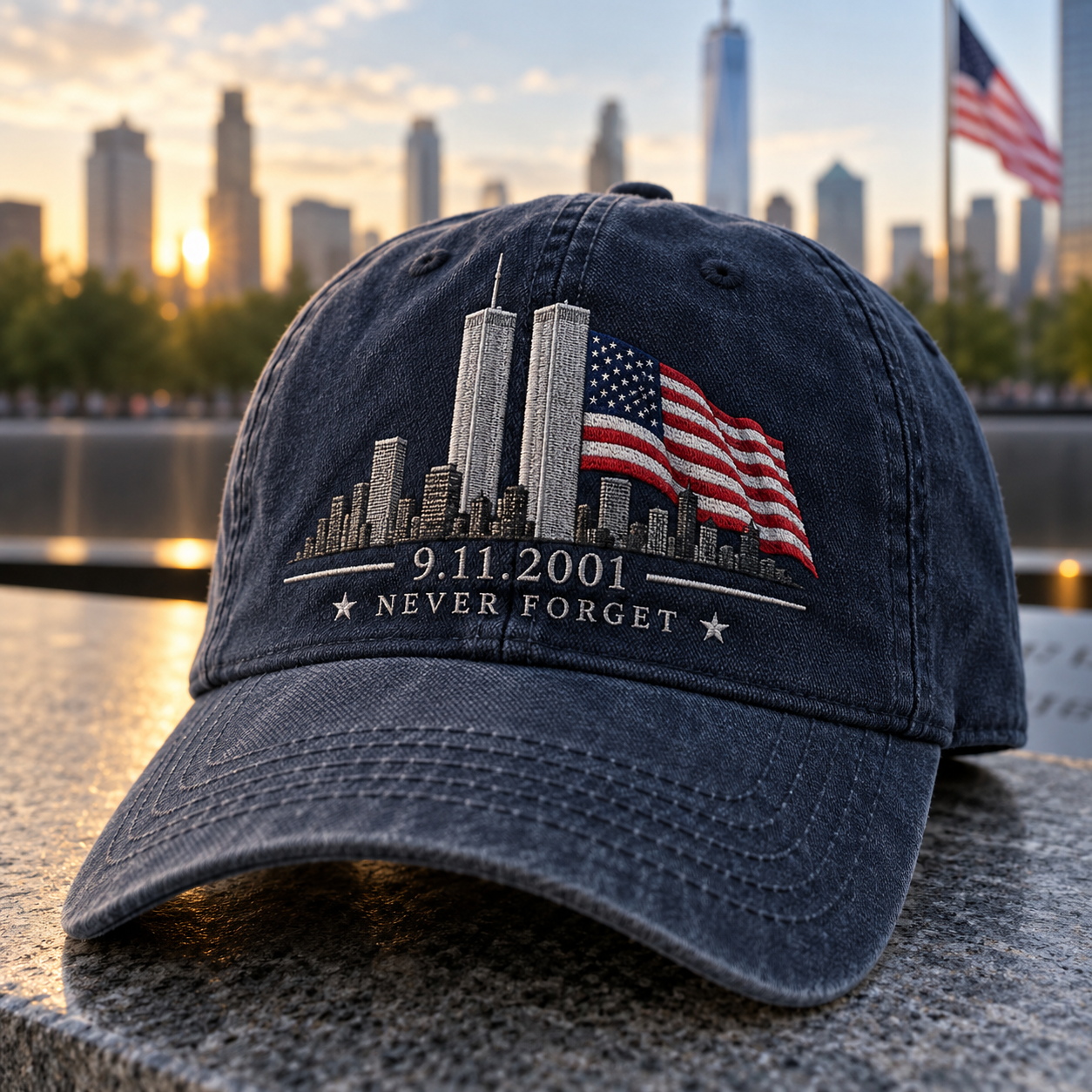 Never Forget Embroidered Cap
