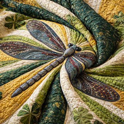Lucky Dragonfly 3-Piece Quilted Bedding Set