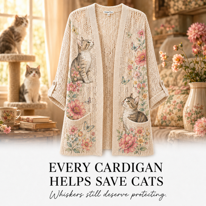 Women's Cat Summer Cardigan