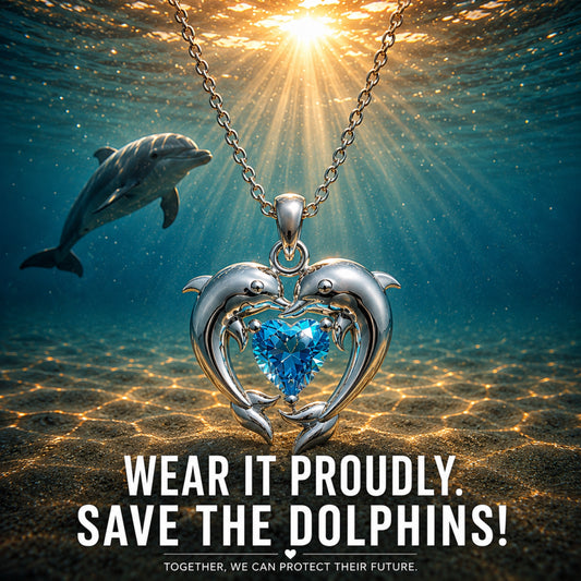 Save The Dolphins Necklace (925 Sterling Silver)