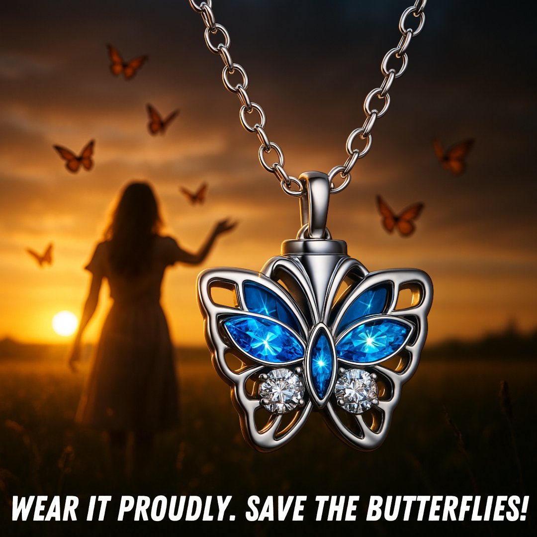 Save The Butterfly Necklace (925 Sterling Silver)