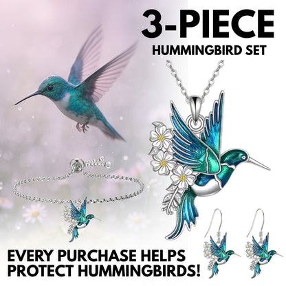 HUMMINGBIRD 3-PIECE SET | 925 STERLING SILVER | BUY 1 GET 2 FREE
