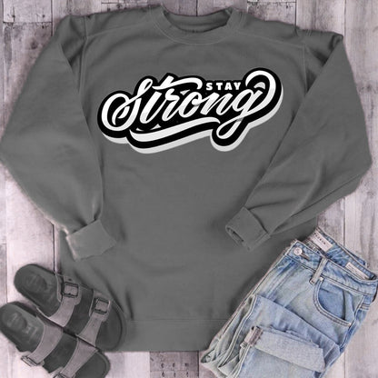 Stay Strong Sweater (Supports Breast Cancer Awareness)
