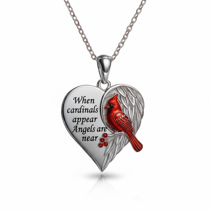 Red Cardinal Necklace (925 Sterling Silver)