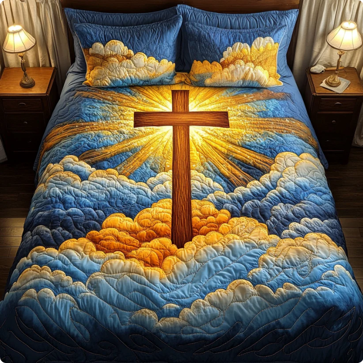 Faith 3-Piece Quilted Bedding Set