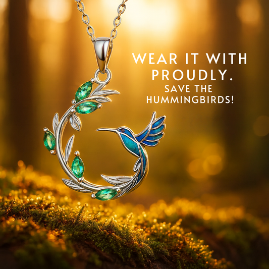 Save Hummingbirds Necklace (925 Sterling Silver)