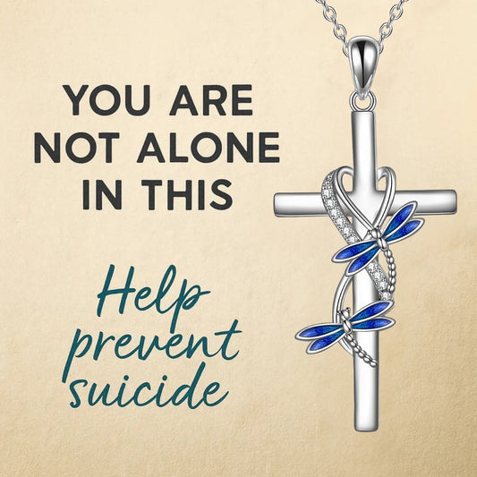 Dragonfly Cross Necklace