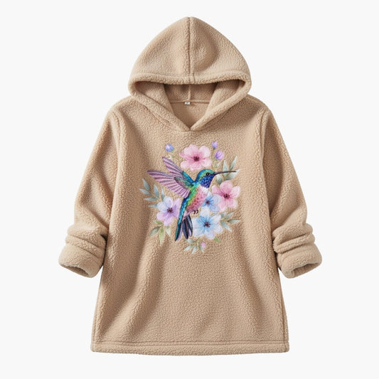 Hummingbird of Hope Fleece Hoodie