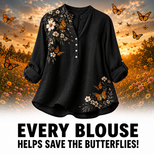 Women's Butterfly Summer Blouse