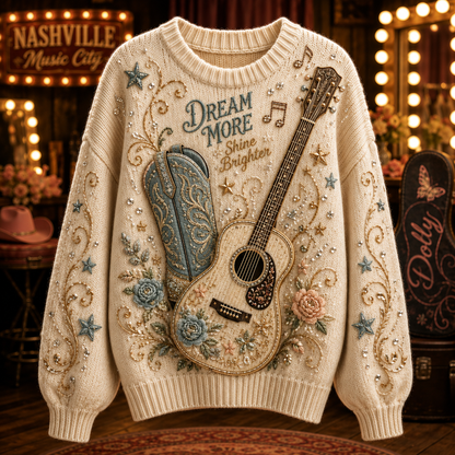 Dream More Shine Brither Knit Sweater