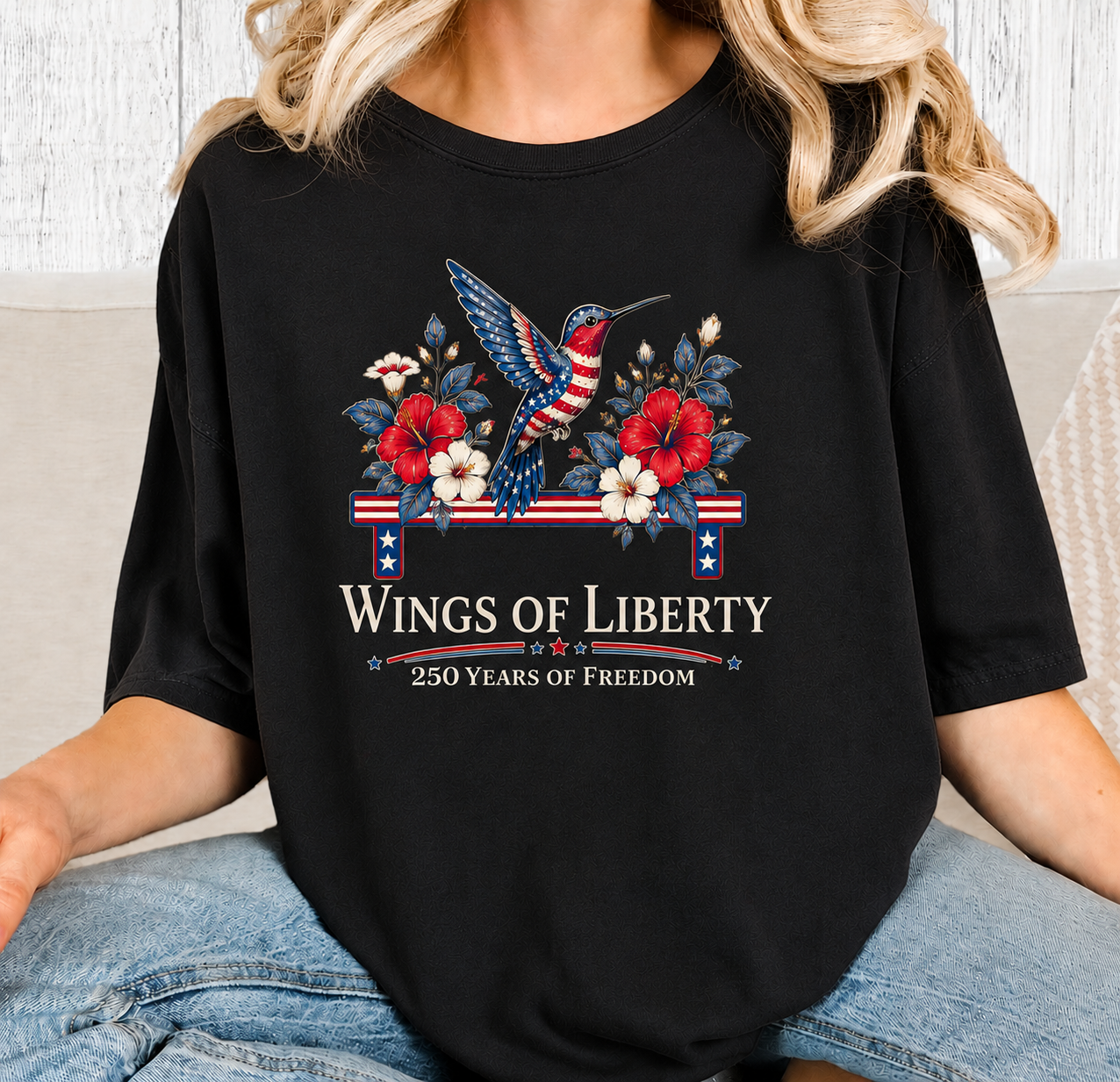 Hummingbird Wings of Liberty T-Shirt