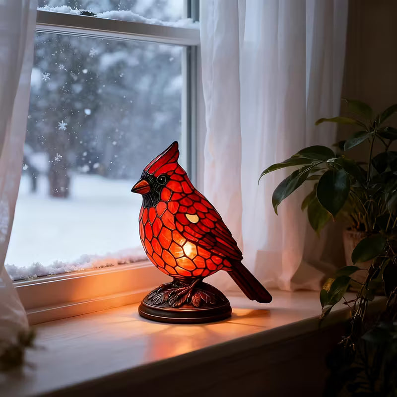 Red Cardinal Table Lamp