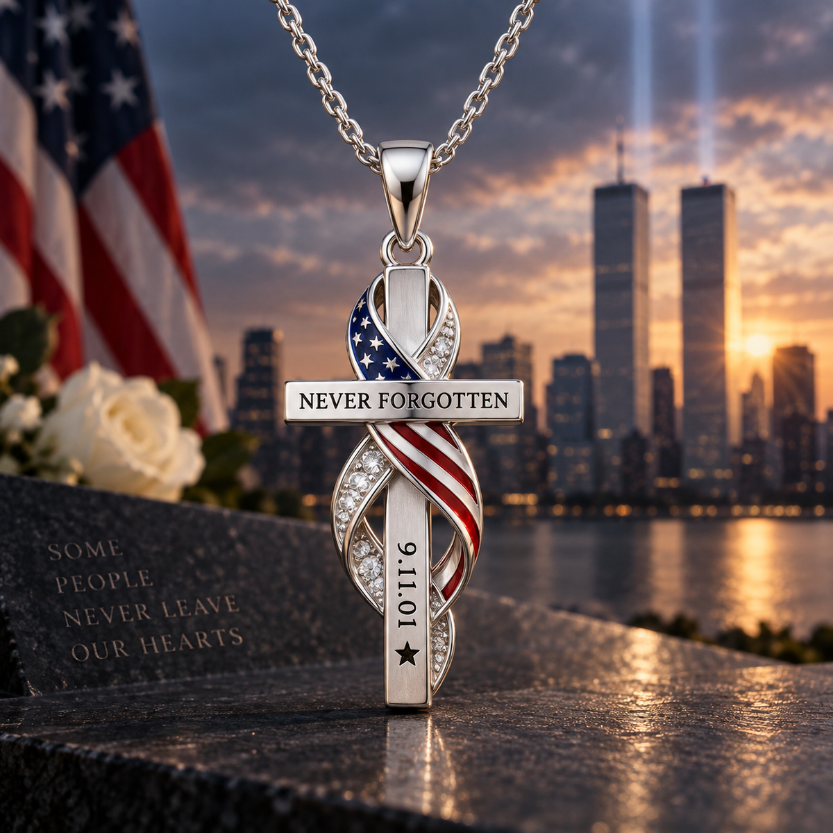 Never Forget Silver Necklace