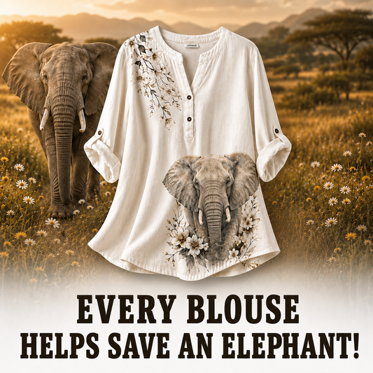 Women's Elephant Summer Blouse