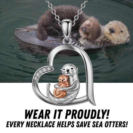 Save The Sea Otters Necklace (925 Sterling Silver)