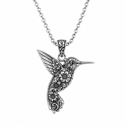Save The Hummingbirds Necklace 925 Sterling Silver