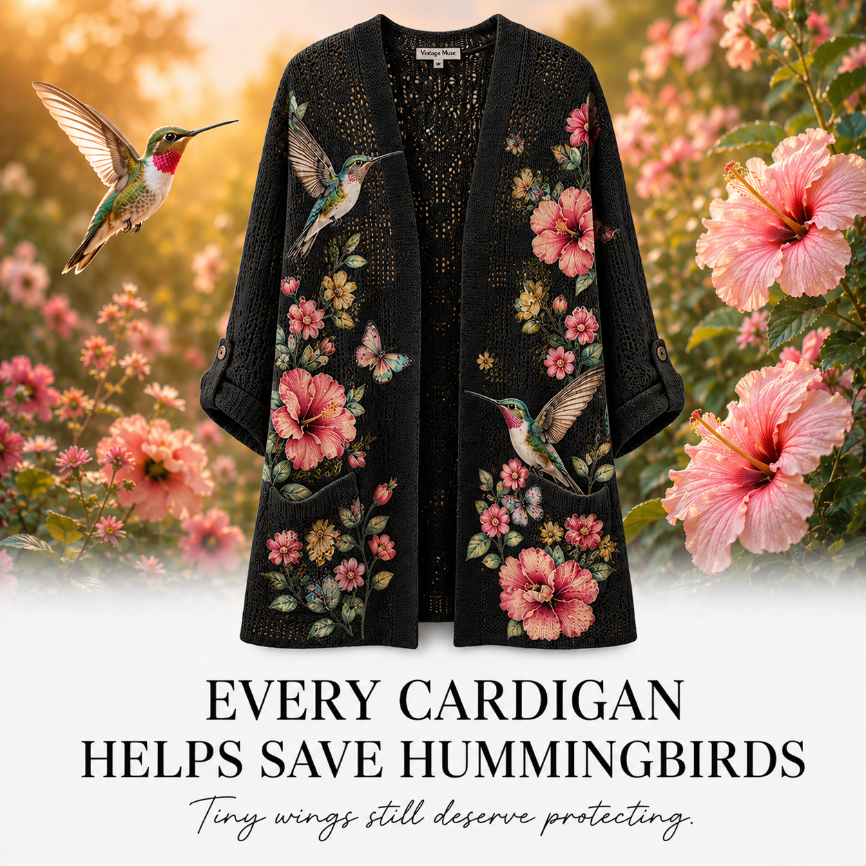 Women's Hummingbird Summer Cardigan