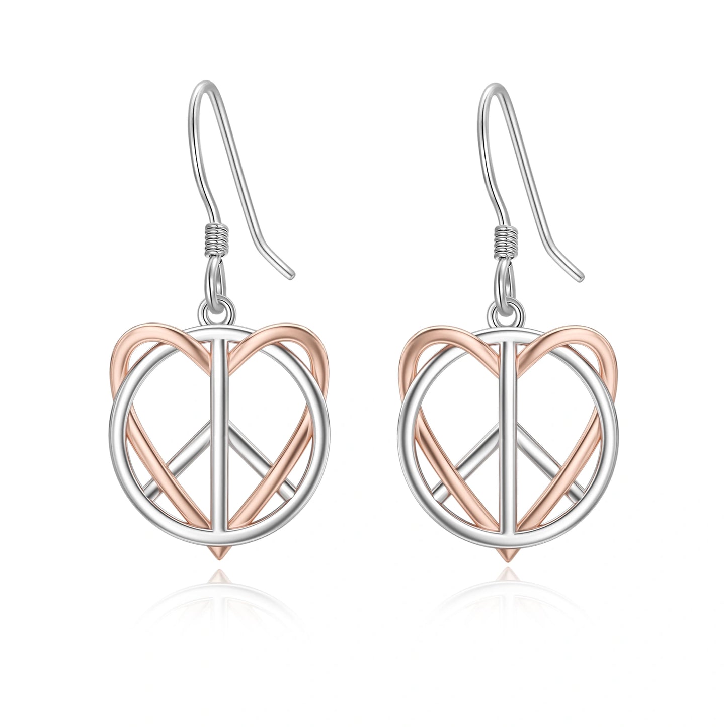 Peace & Heart Earrings