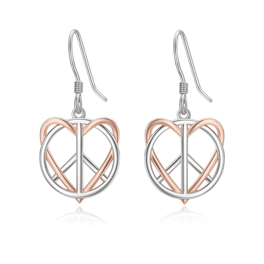 Peace & Heart Earrings