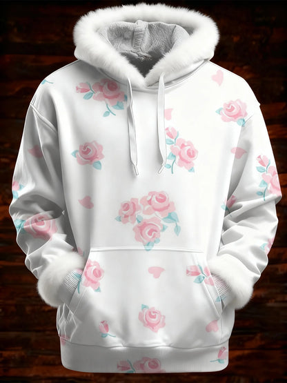 Women's Breast Cancer Pink Printed Hoodie