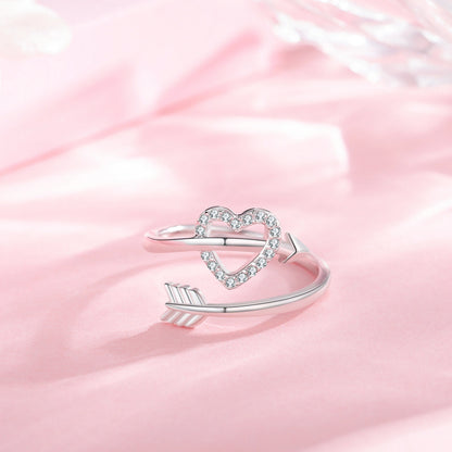 Cubic Zirconia Heart Ring