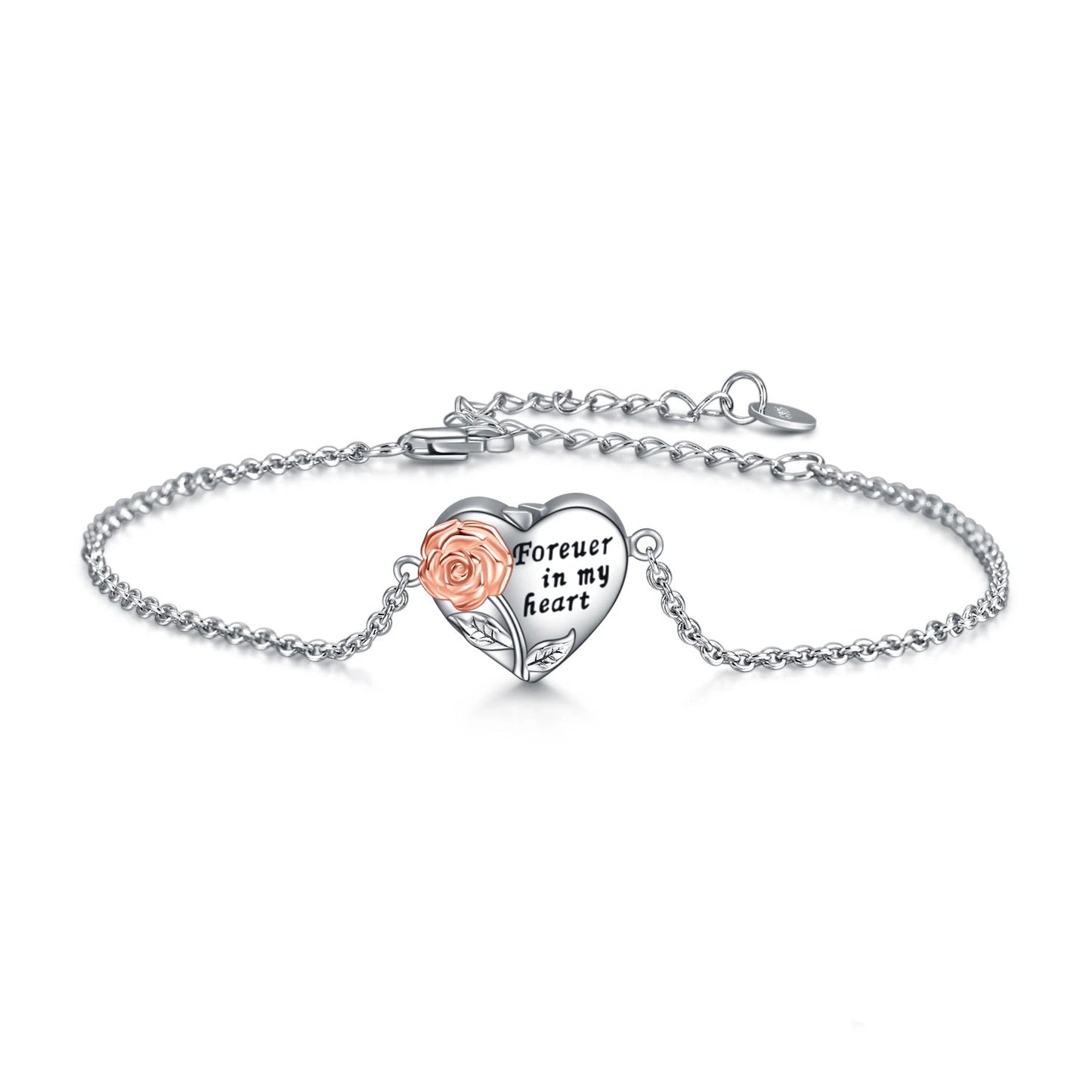 Sterling Silver Forever In My Heart Bracelet