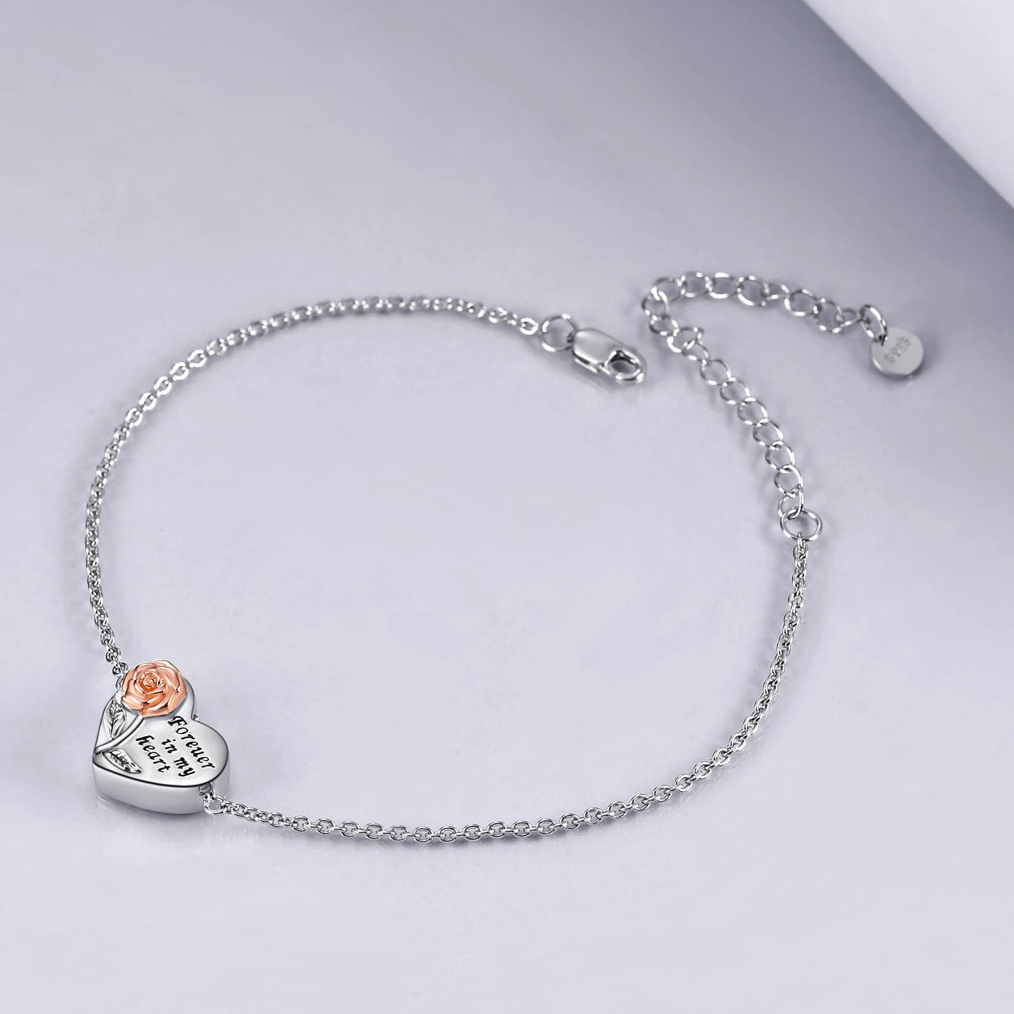 Sterling Silver Forever In My Heart Bracelet