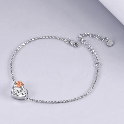 Sterling Silver Forever In My Heart Bracelet