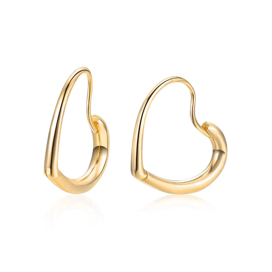 Heart Hoop Earrings