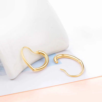 Heart Hoop Earrings